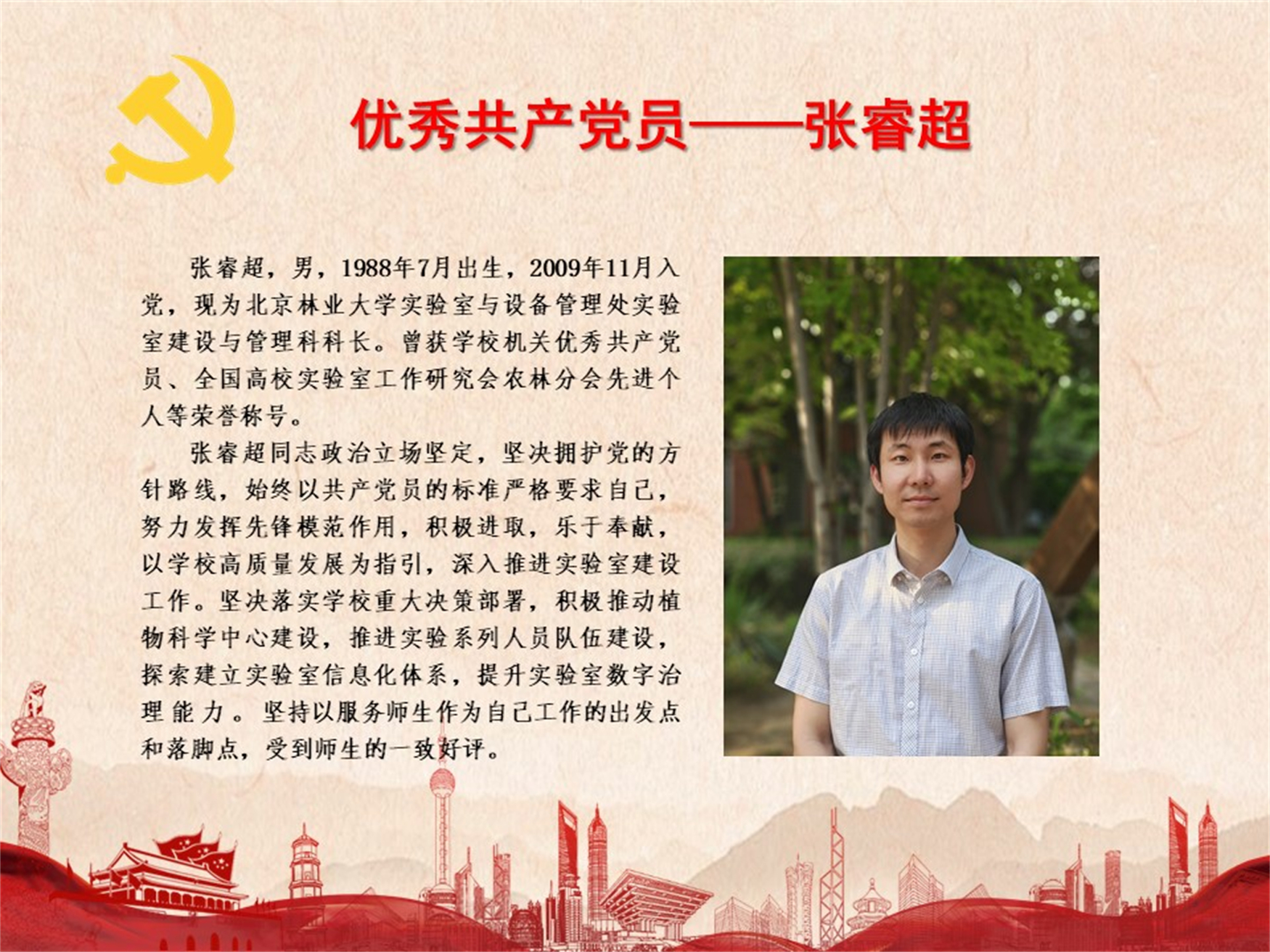 优秀共产党员——张睿超