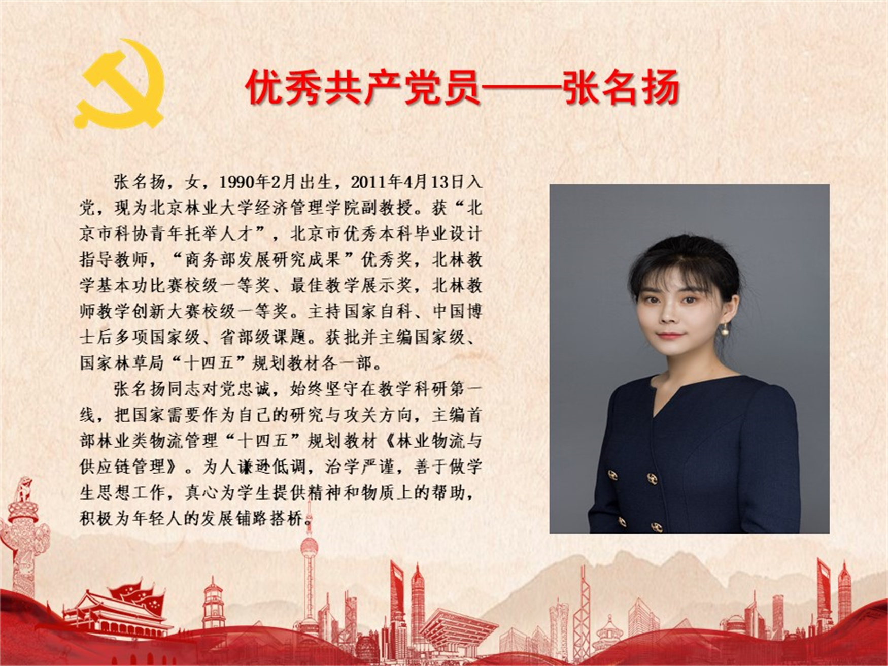 优秀共产党员——张名扬