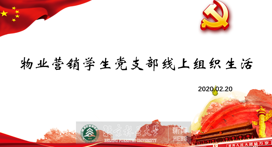 “疫”路同心|经管学院物业营销学生党支部开展抗疫学习线上组织生活