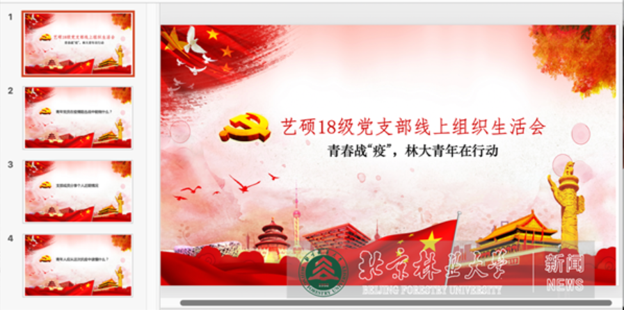 “疫”路同心|艺术设计学院研究生18级党支部开展线上组织生活会