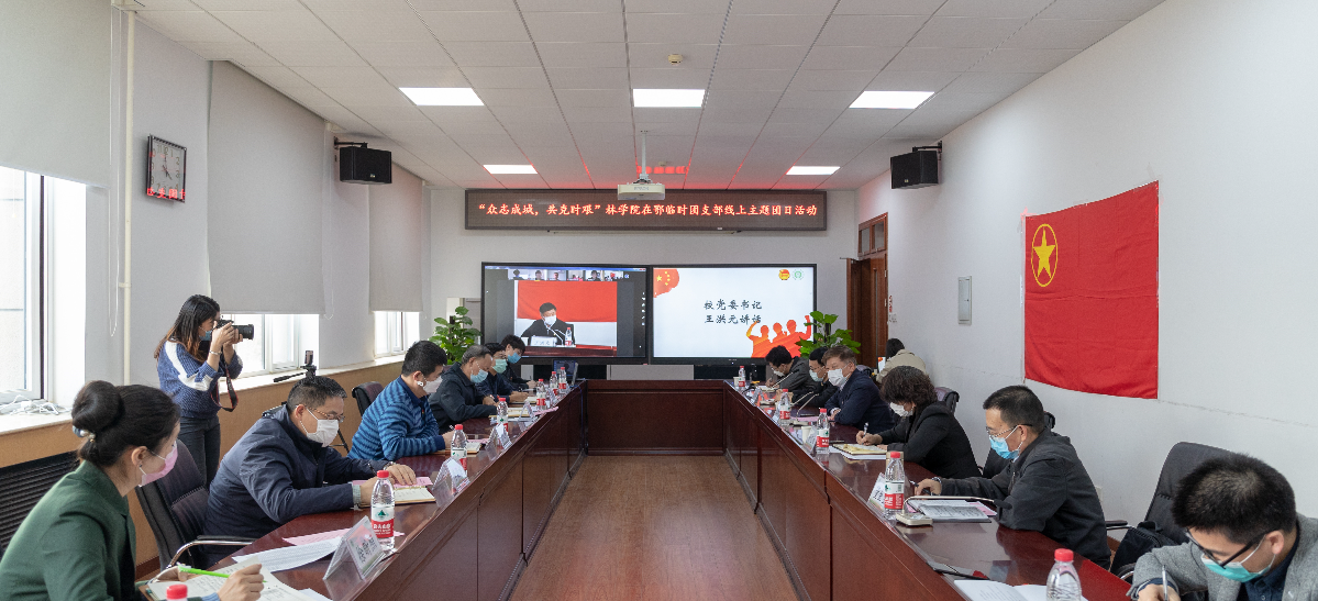 防控动态|王洪元书记参加在鄂学生临时团支部主题团日活动