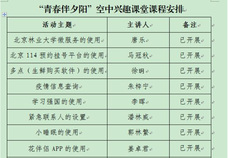 防控动态|“青春伴夕阳”空中兴趣课堂火热进行