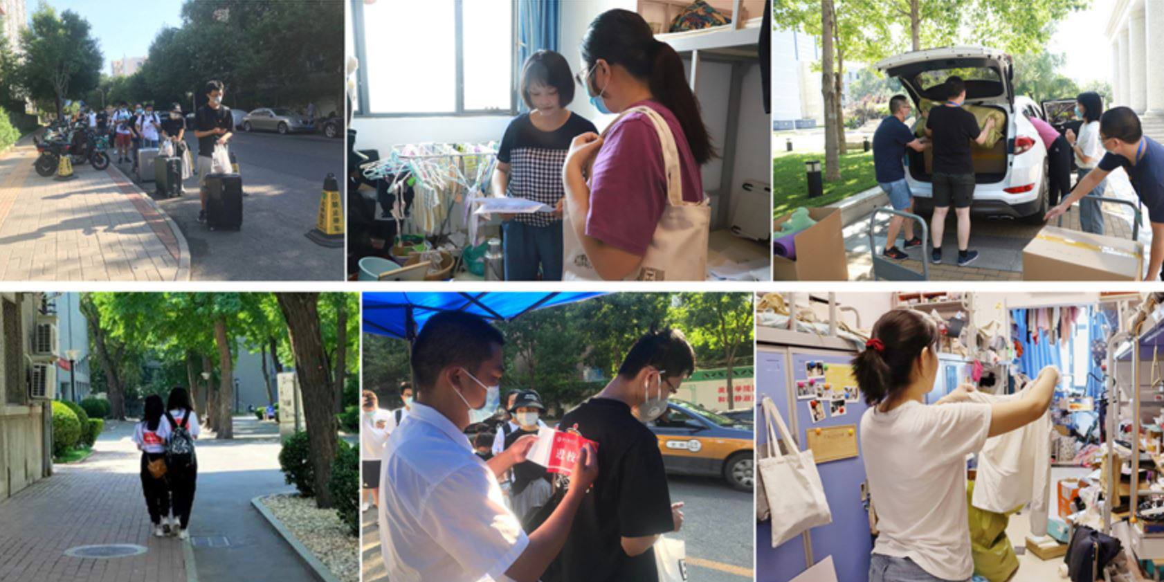 “疫”线采风|北林大“一人一策”精心做好在京学生进校行李打包工作