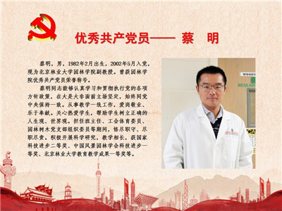 优秀共产党员——蔡明