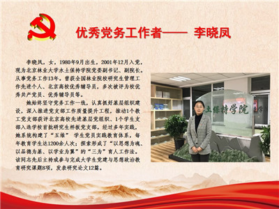 优秀党务工作者——李晓凤
