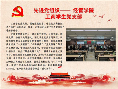 先进党组织——经管学院工商学生党支部
