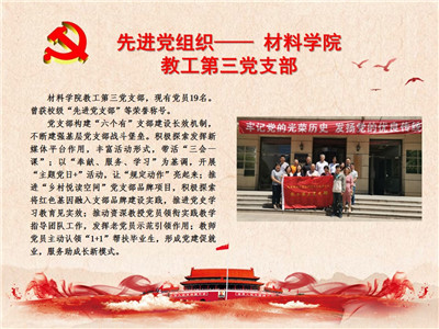 先进党组织——材料学院教工第三党支部